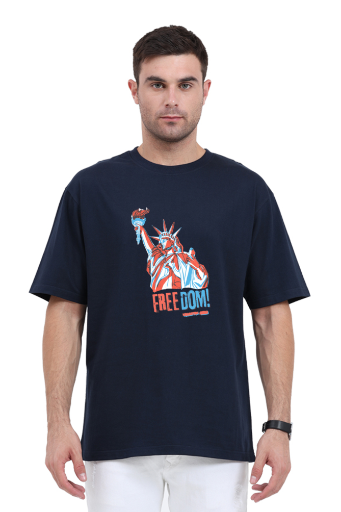 Unisex Oversized "Statue of Liberty Freedom" T-Shirt