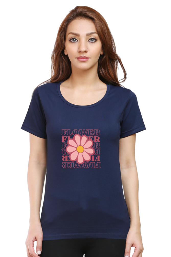 Women's Flower Print T-Shirt