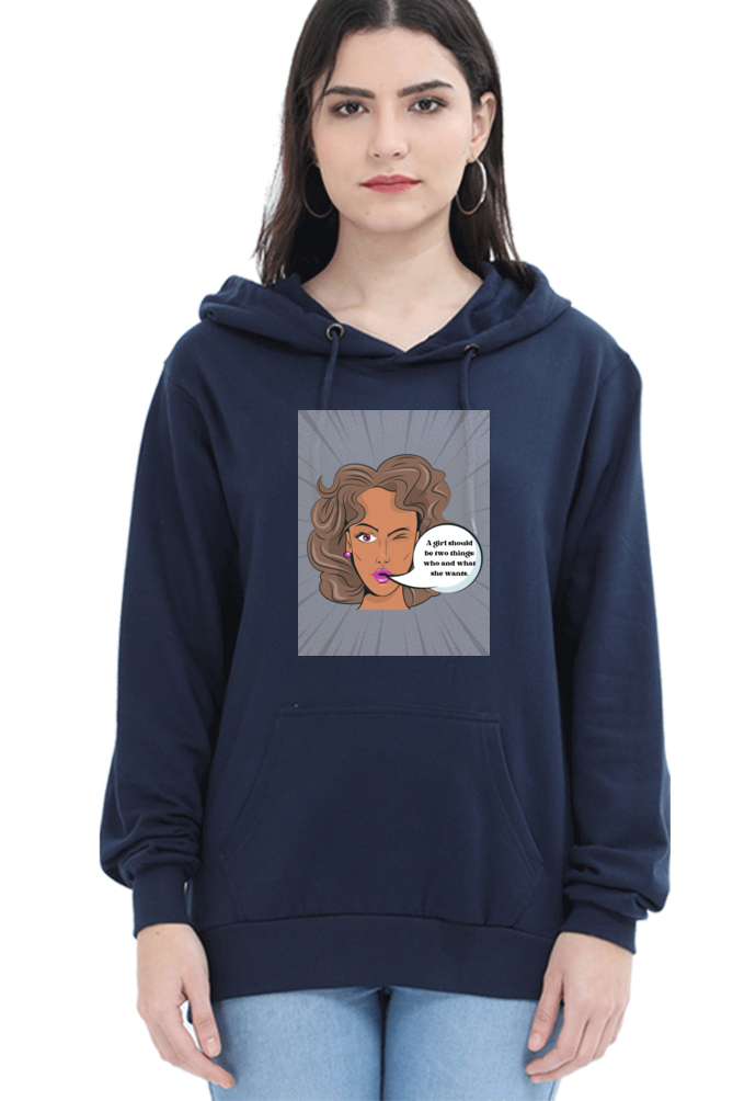 Women "Girl Power" Hooded Sweatshirt