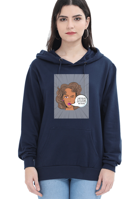 Women "Girl Power" Hooded Sweatshirt