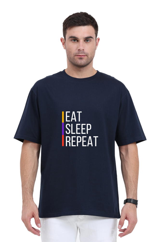 Unisex Oversized "Eat Sleep Repeat" T-Shirt