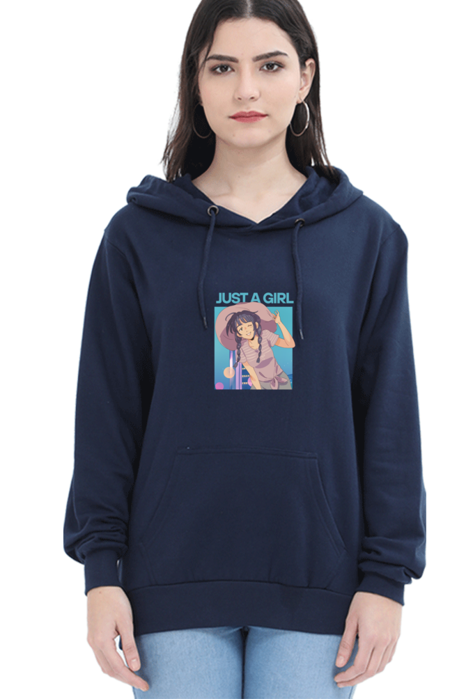 Unisex "Just a Girl" Hooded Sweatshirt