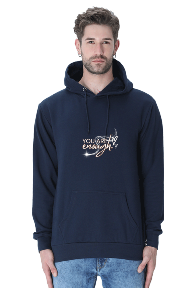 "You Are Enough" Unisex Hooded Sweatshirt