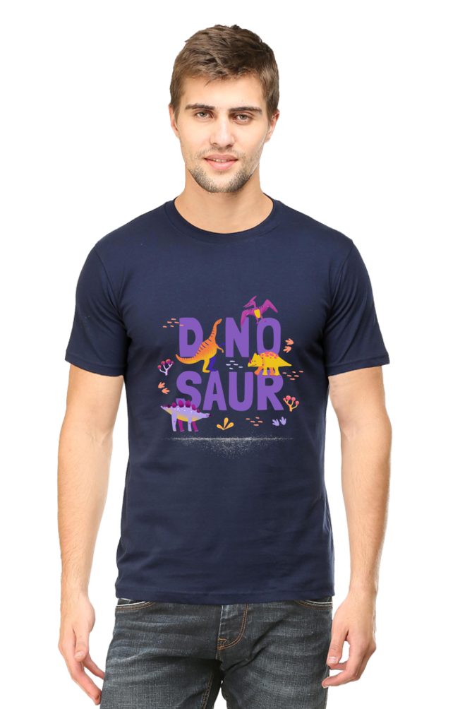 Men's Dinosaur Round Neck T-Shirt