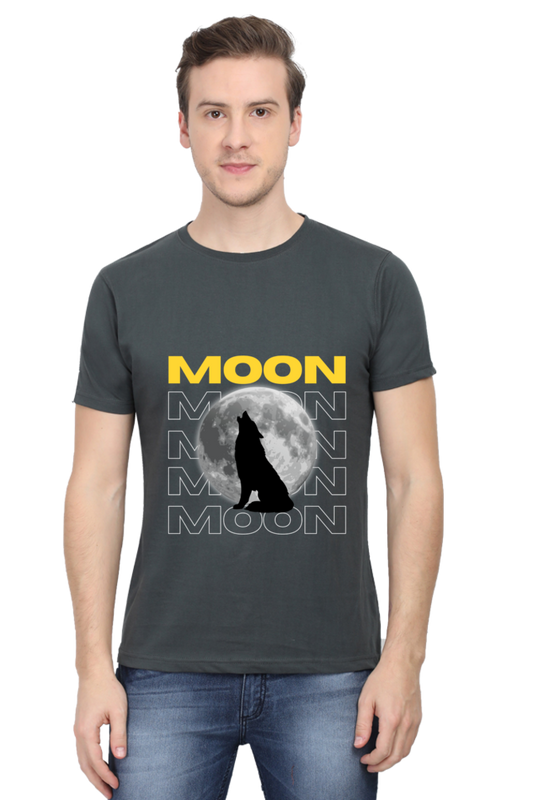 Men's Moon with Wolf T-Shirt