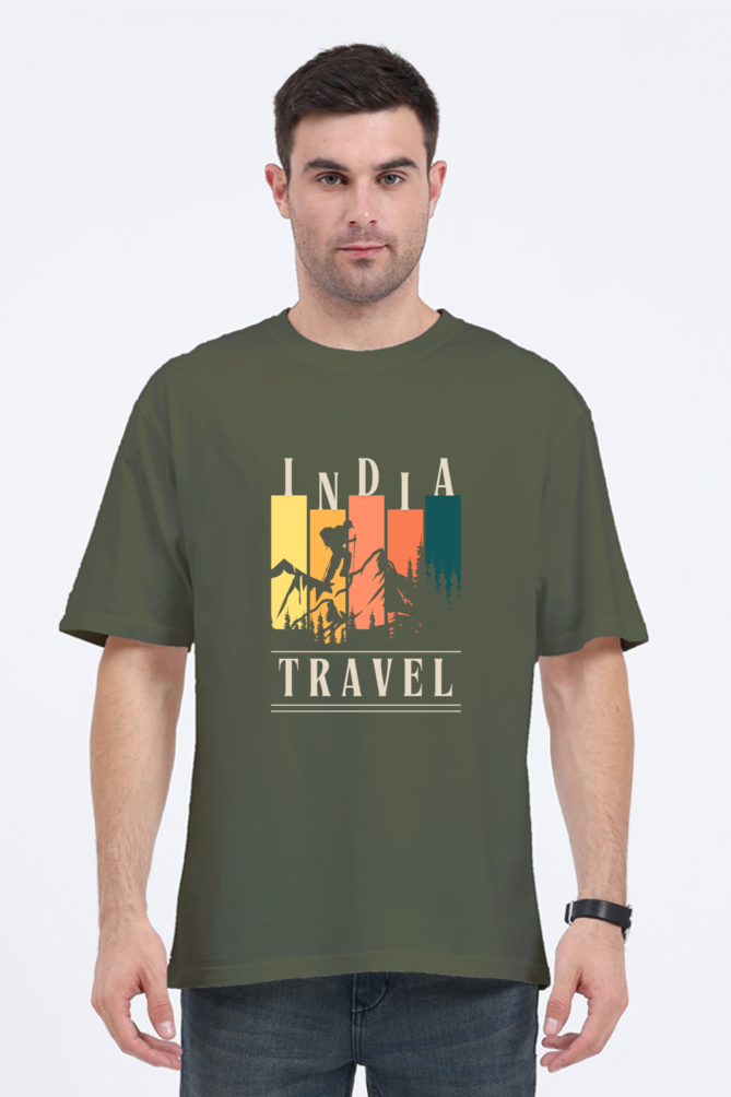 Unisex Oversized "Travel India" T-Shirt