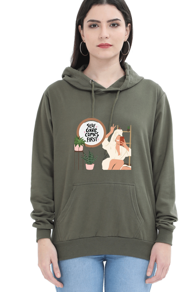 Unisex "Self-Care Comes First" Hooded Sweatshirt