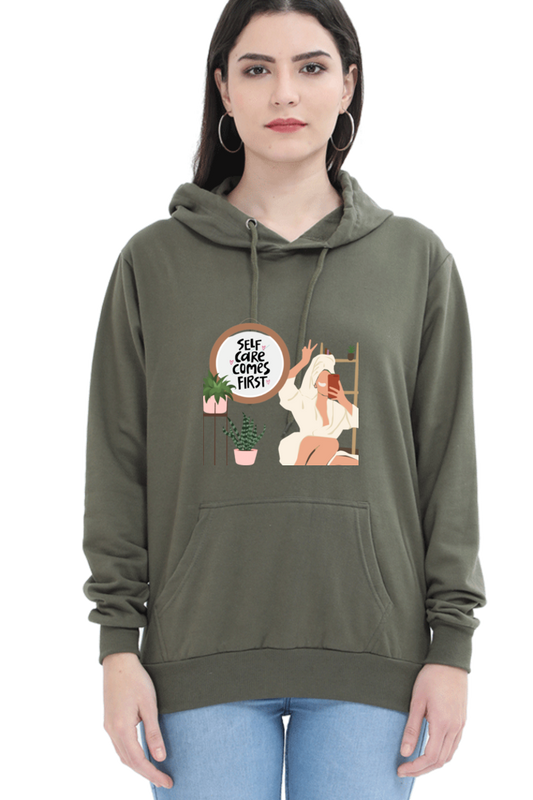 Unisex "Self-Care Comes First" Hooded Sweatshirt