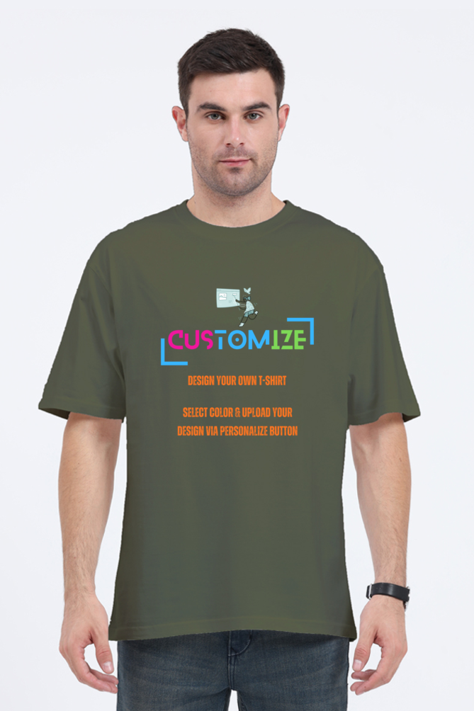 Customizable || Design Your Own Cool Oversized T-Shirt || Unisex Oversized Classic T-Shirt