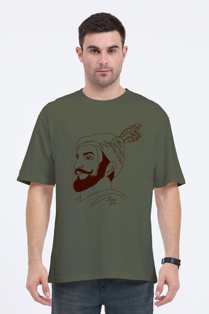 Unisex Oversized "Chhatrapati Shivaji" T-Shirt