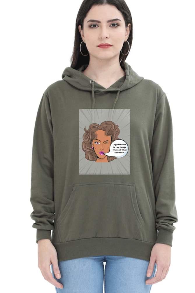 Women "Girl Power" Hooded Sweatshirt