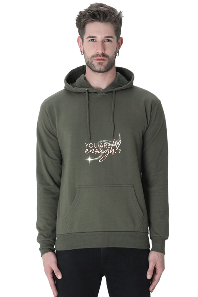 "You Are Enough" Unisex Hooded Sweatshirt