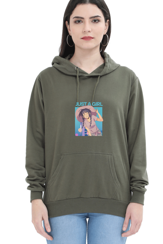 Unisex "Just a Girl" Hooded Sweatshirt