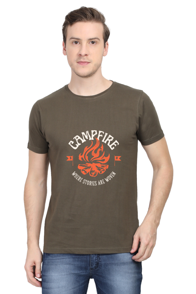 Men’s “Campfire: Where Stories Are Woven” T-Shirt