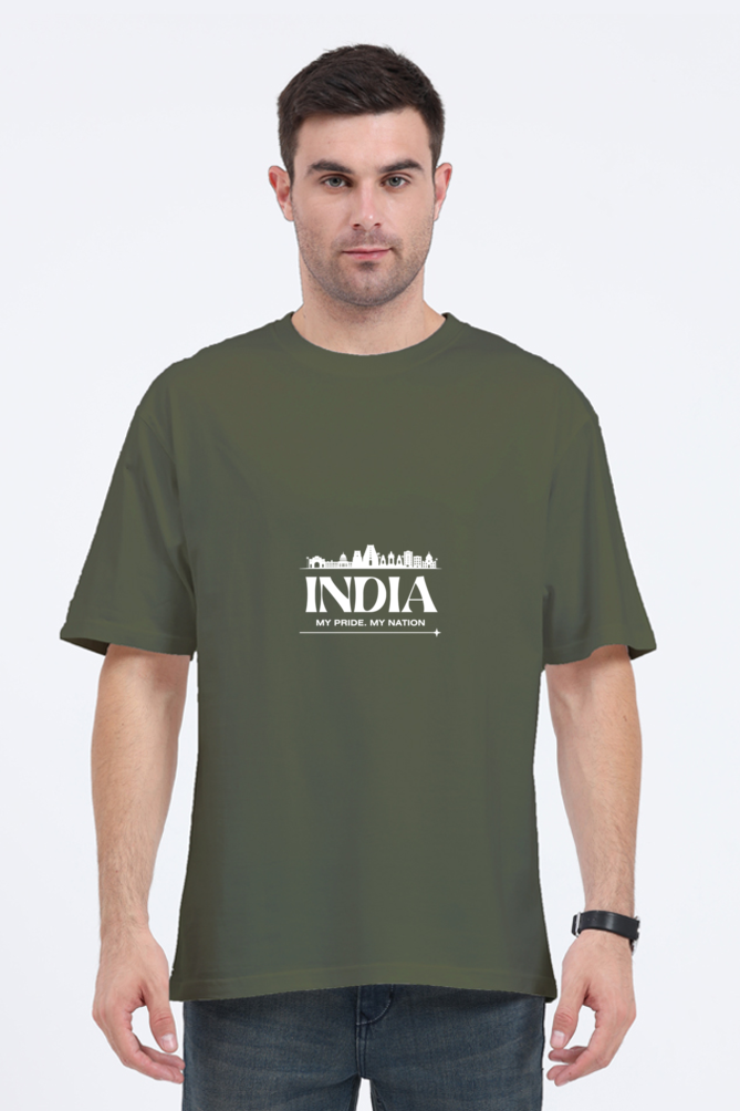 Unisex Oversized "India My Pride My Nation" T-Shirt