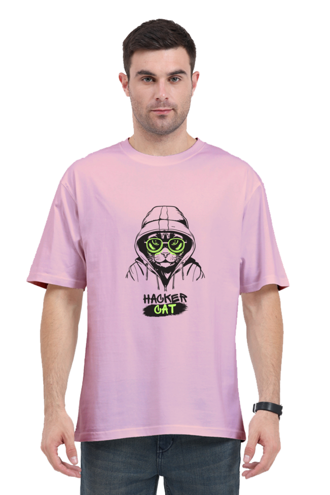 Unisex Oversized “Hacker Cat” T-Shirt