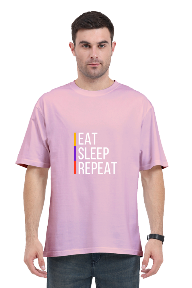 Unisex Oversized "Eat Sleep Repeat" T-Shirt