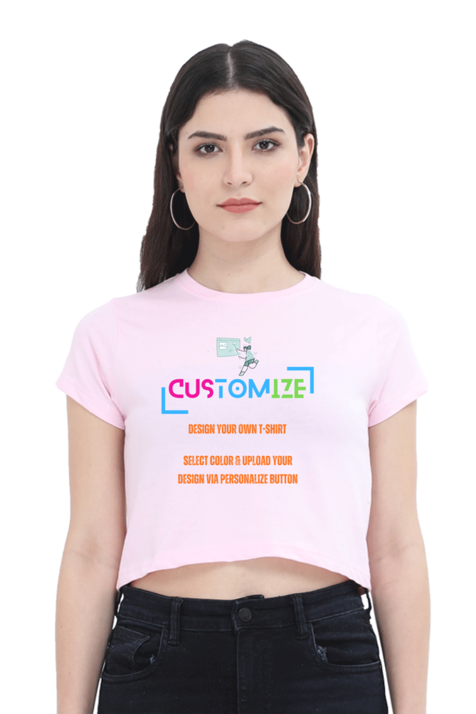 Customizable || Design Your Own Cool Crop Top || Women's Crop Top