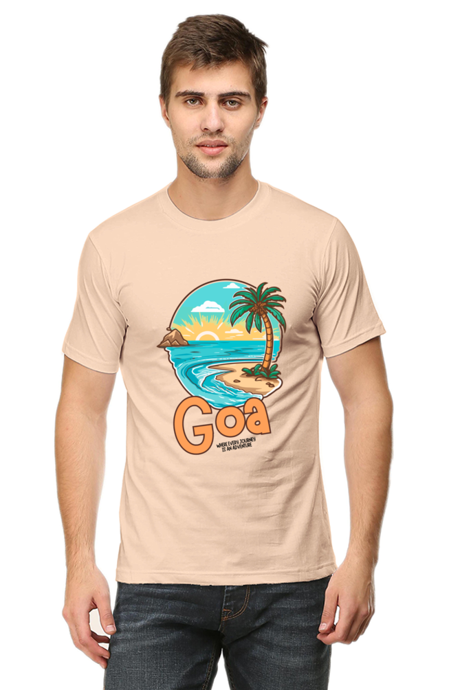 Men's Beach Print T-Shirt