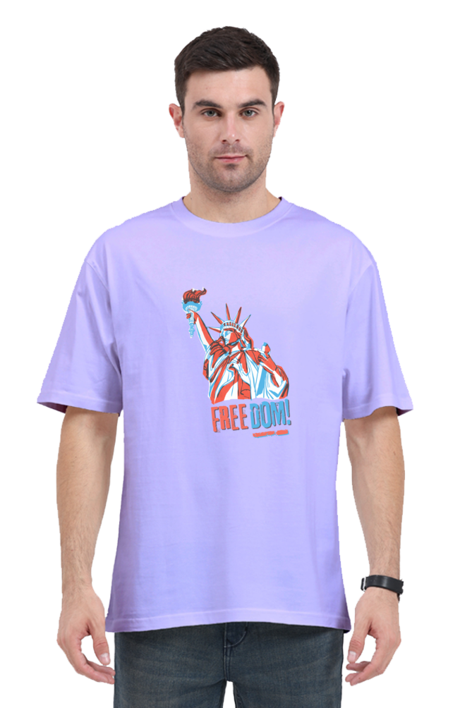 Unisex Oversized "Statue of Liberty Freedom" T-Shirt