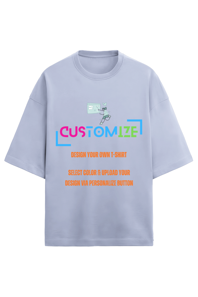 Customizable || Design Your Own Cool T-Shirt || Unisex Terry Oversized T-Shirt