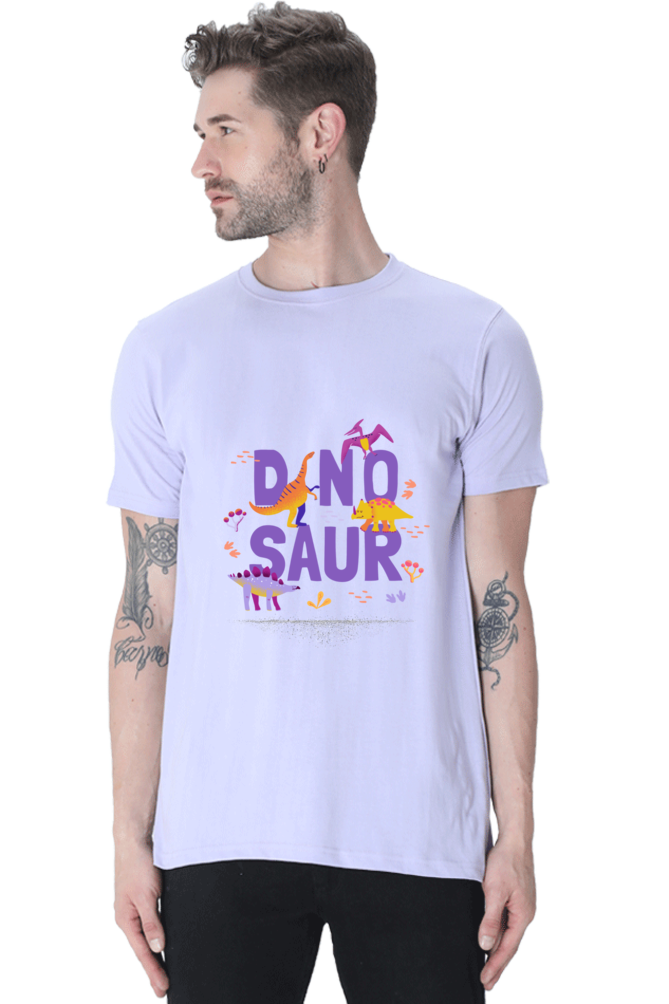 Men's Dinosaur Round Neck T-Shirt