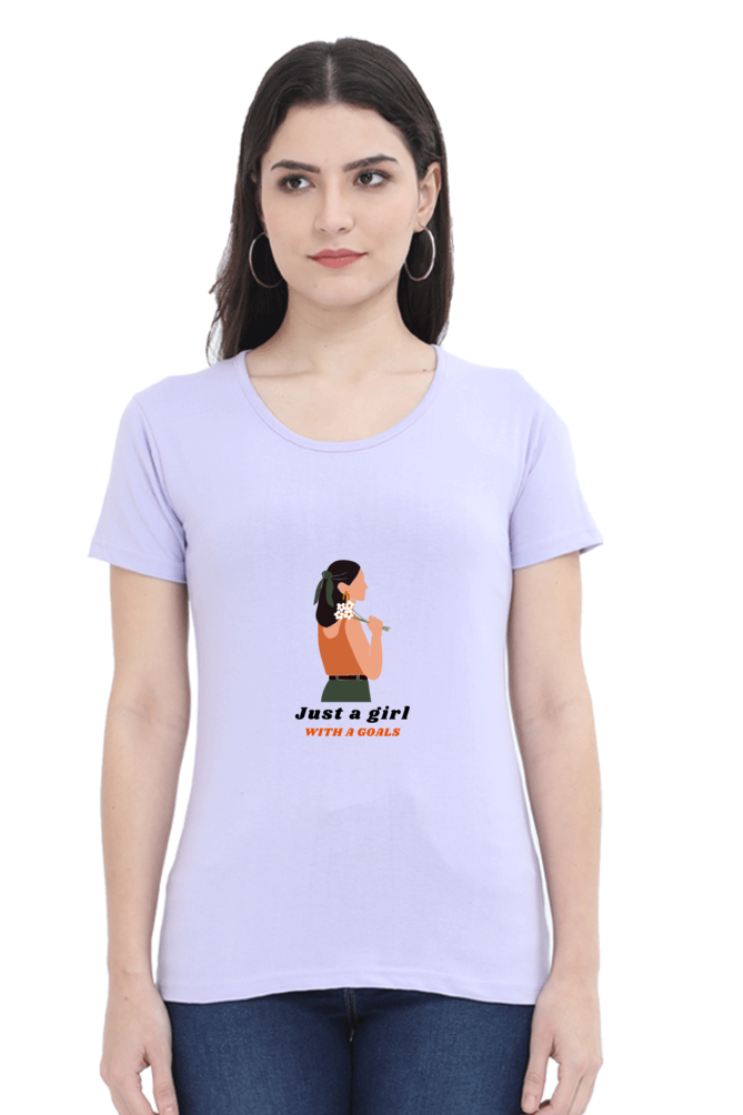 Women's "Just a Girl with Goals" T-Shirt