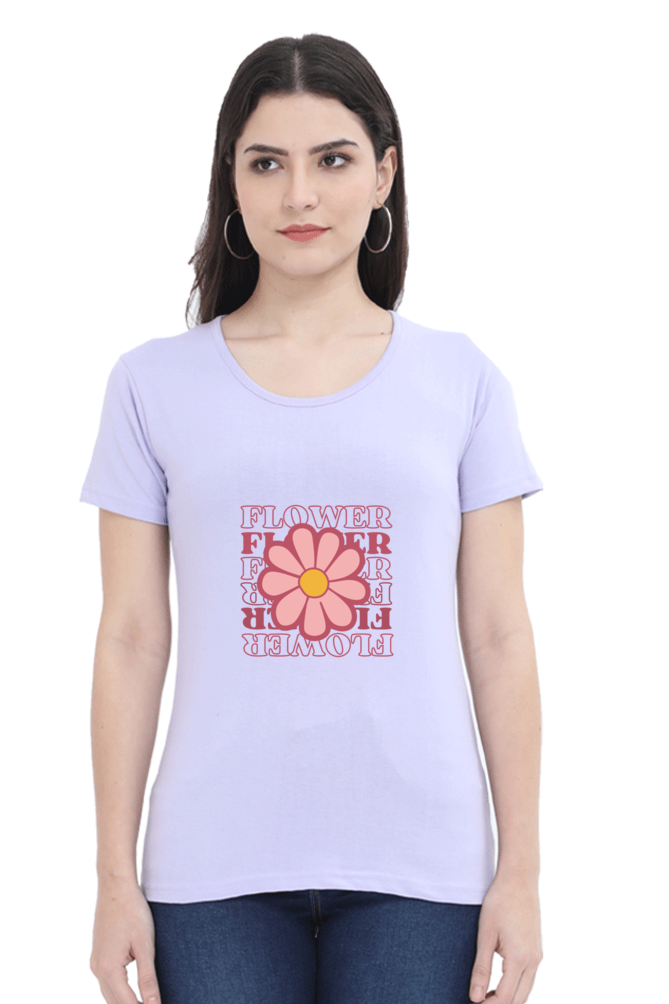 Women's Flower Print T-Shirt