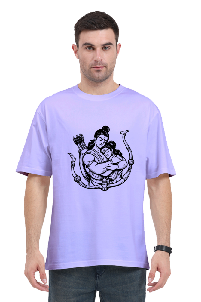 Unisex Oversized "Shree Ram and Sita" T-Shirt