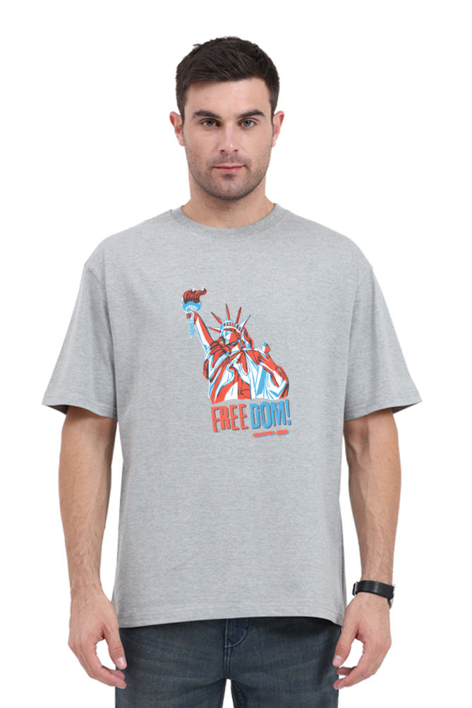 Unisex Oversized "Statue of Liberty Freedom" T-Shirt