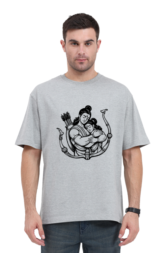 Unisex Oversized "Shree Ram and Sita" T-Shirt