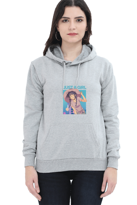 Unisex "Just a Girl" Hooded Sweatshirt