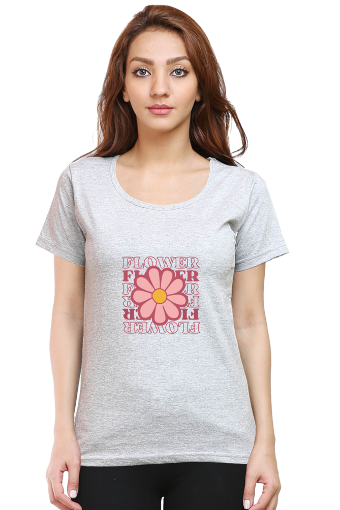 Women's Flower Print T-Shirt