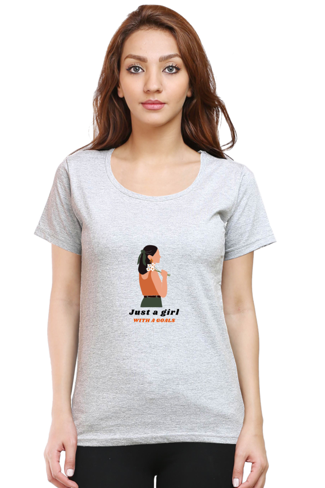 Women's "Just a Girl with Goals" T-Shirt