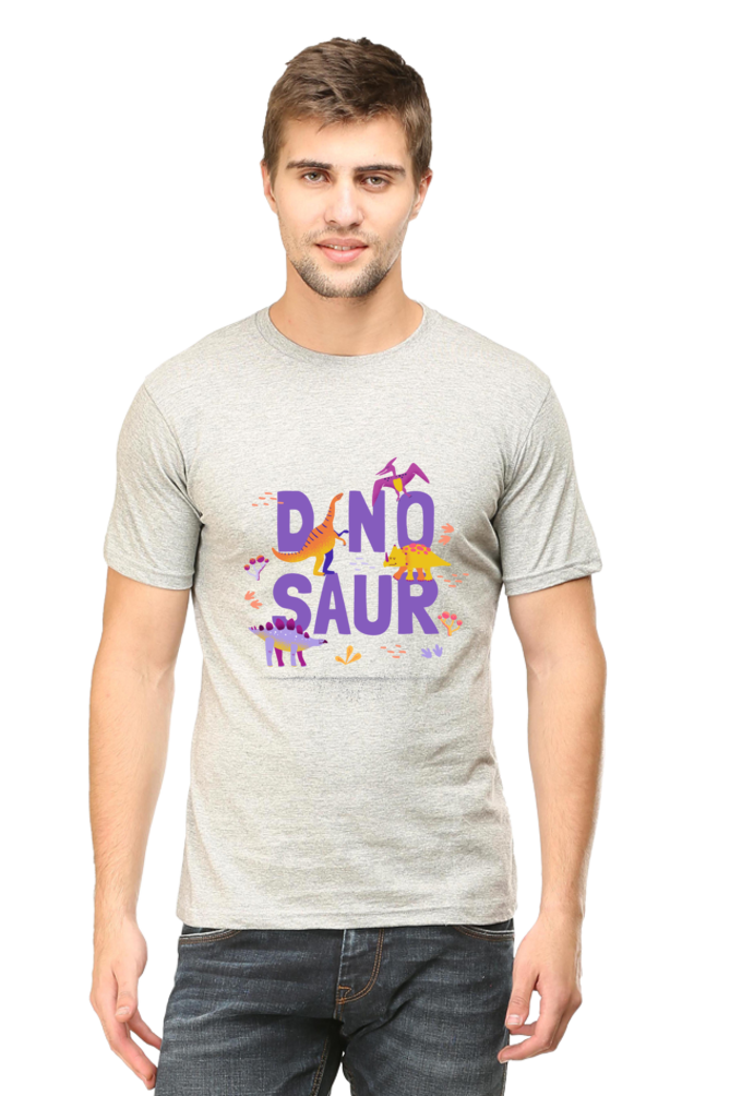 Men's Dinosaur Round Neck T-Shirt