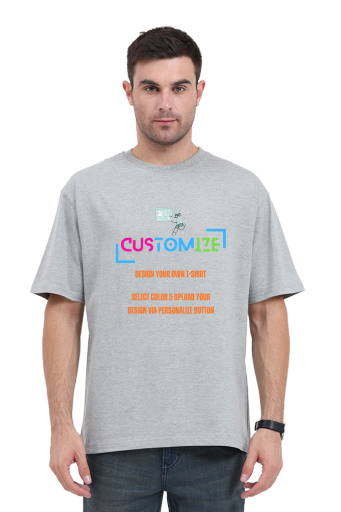 Customizable || Design Your Own Cool Oversized T-Shirt || Unisex Oversized Classic T-Shirt