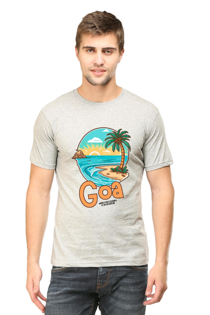 Men's Beach Print T-Shirt