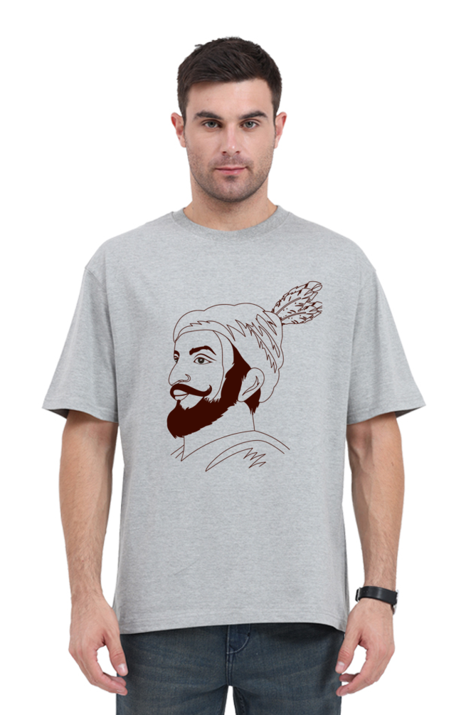 Unisex Oversized "Chhatrapati Shivaji" T-Shirt