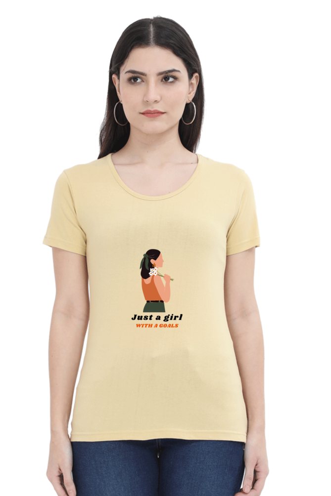 Women's "Just a Girl with Goals" T-Shirt