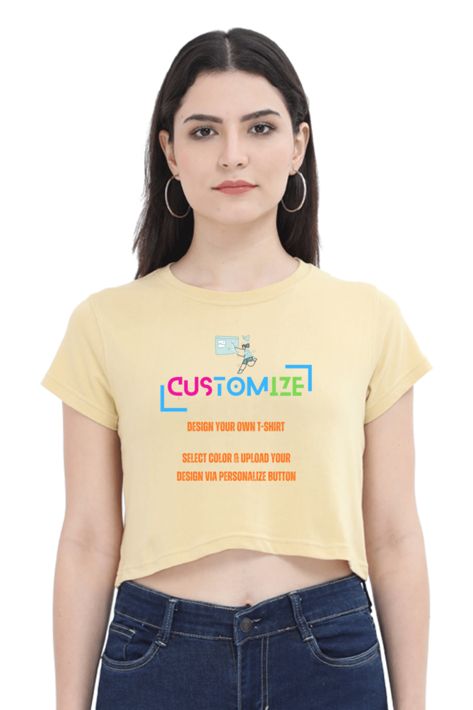 Customizable || Design Your Own Cool Crop Top || Women's Crop Top