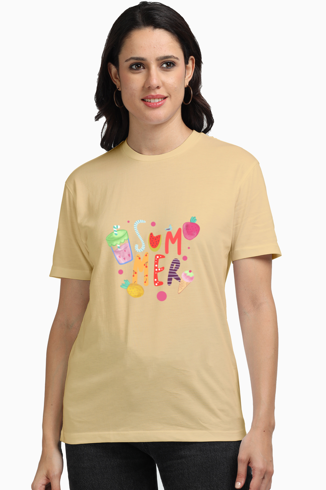 Supima Cotton| Summer Printed T-Shirt for Girls