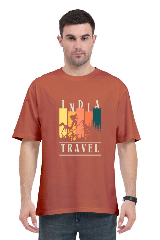 Unisex Oversized "Travel India" T-Shirt