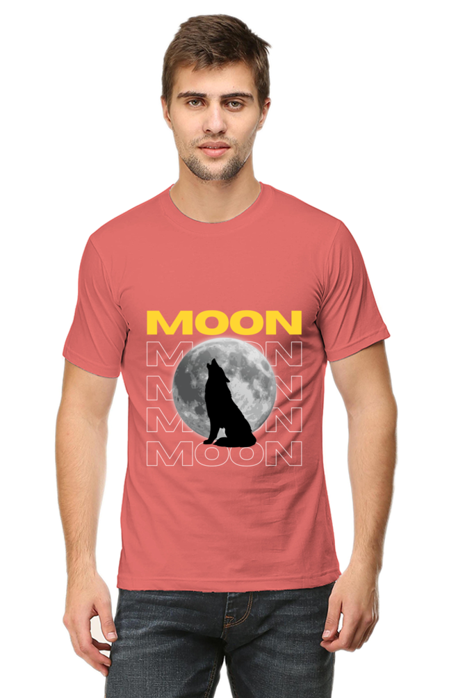 Men's Moon with Wolf T-Shirt