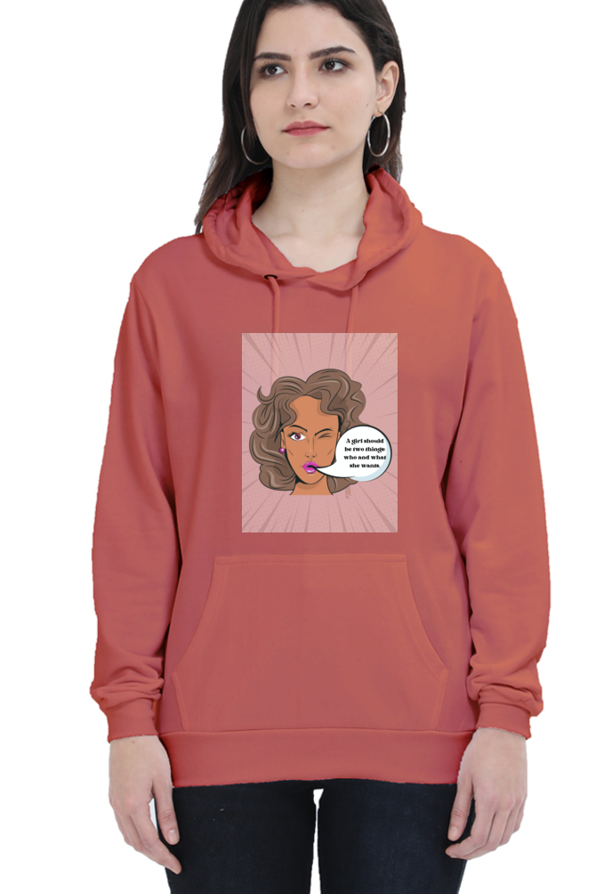 Women "Girl Power" Hooded Sweatshirt