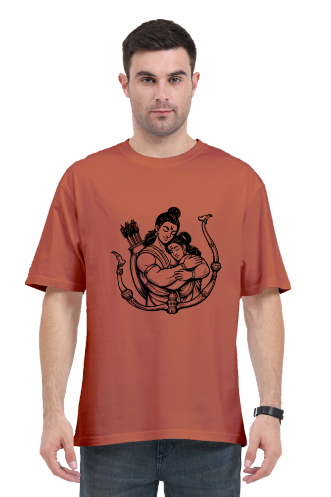 Unisex Oversized "Shree Ram and Sita" T-Shirt