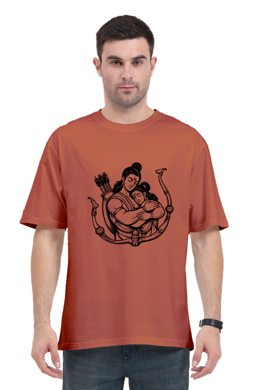 Unisex Oversized "Shree Ram and Sita" T-Shirt