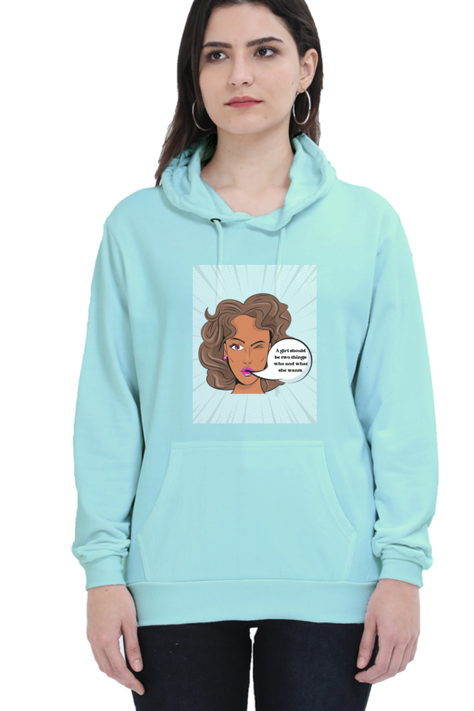 Women "Girl Power" Hooded Sweatshirt