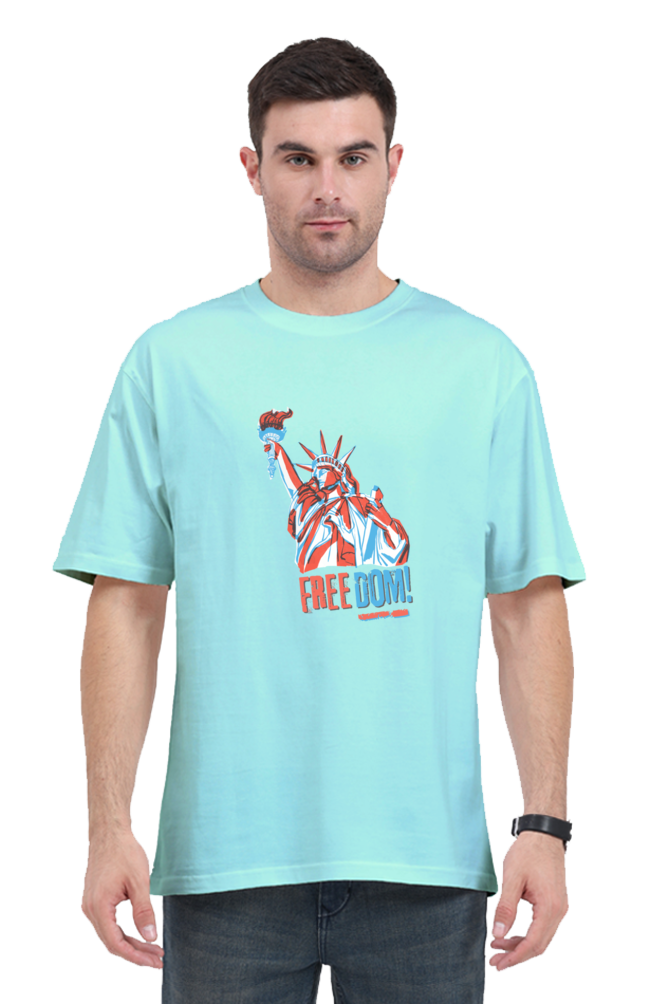 Unisex Oversized "Statue of Liberty Freedom" T-Shirt