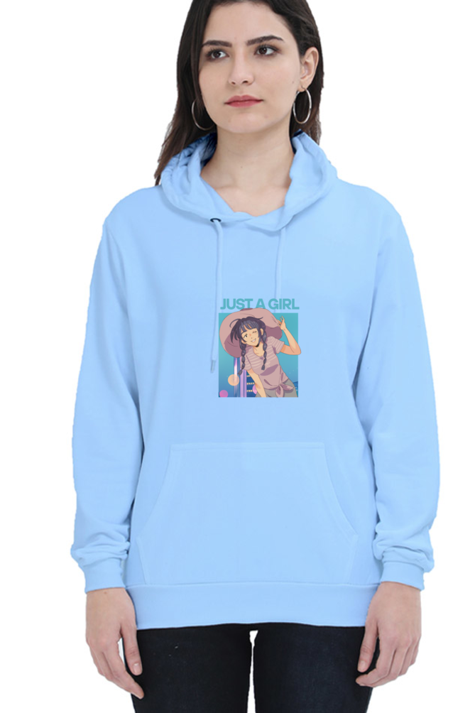 Unisex "Just a Girl" Hooded Sweatshirt