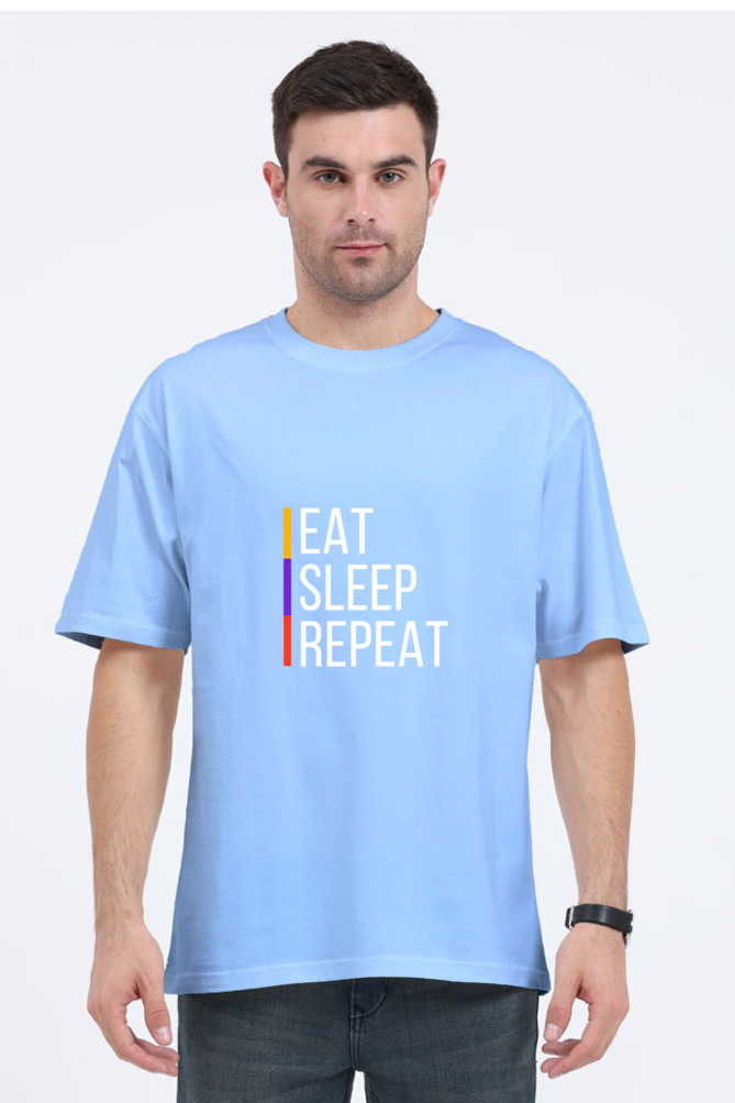 Unisex Oversized "Eat Sleep Repeat" T-Shirt